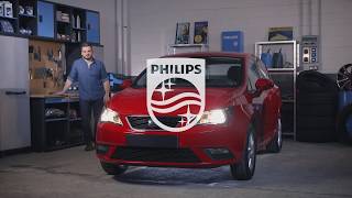 PHILIPS TUTORIAL  Cómo cambiar las lámparas de los faros de tu Seat Ibiza V [upl. by Elbon]