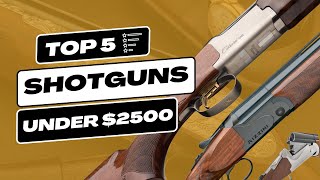 Top 5 OverUnder Shotguns Under 2500  Ultimate Review and Buying Guide [upl. by Einaeg]