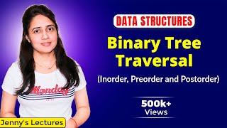 55 Binary Tree Traversals Inorder Preorder and Postorder  Data structures and algorithms [upl. by Ettener]