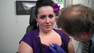 Screaming Dermal Anchor Piercing [upl. by Naejamron]