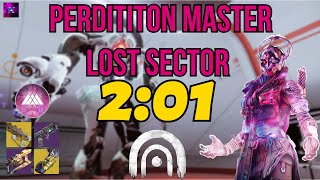 FAST Perdition Master Solo Flawless Lost Sector on Warlock  Destiny 2 Episode Echoes [upl. by Christye]