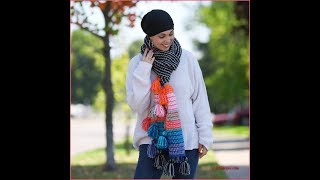 Crochet Tutorial Boho Tassel Scarf [upl. by Tori]