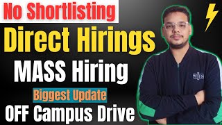 Direct Hiring  Biggest OFF Campus Drive  Deloitte  2024  2023  2022  2021 Batch Hiring [upl. by Nitreb323]