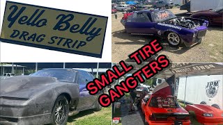 Heads up Small Tire no prep drag racing yello belly dragrace car [upl. by Aronel]