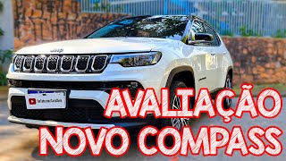 Avaliação Jeep Compass 2022 13 turbo  O NOVO COMPASS encara VW TAOS e Corolla Cross [upl. by Ainecey]