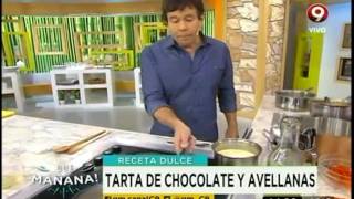 Receta dulce Tarta de chocolate y avellanas [upl. by Ailahtan277]