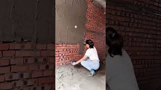 How to Prepare Tiles Wall ​ Wall paint​ Fast amp Beauty part 6047 [upl. by Yenhpad509]