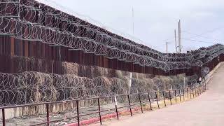 The BORDER FENCE in Nogales Arizona 🇺🇸 🇲🇽 [upl. by Dam832]