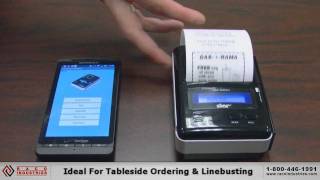 Printing Receipts From An Android Phone With Star Micronics SMS200 Portable Printer [upl. by Amlet]