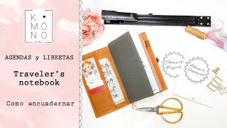 🖇 5 formas de encuadernar agendas y libretas para tus midori travelers notebook [upl. by Noemi343]