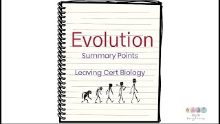 Evolution Basic outlineLeaving Cert Biology [upl. by Yehudit]