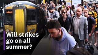 Train strikes Will we see a summer of travel chaos [upl. by Leuqram]