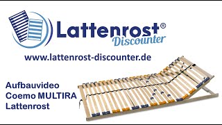 Aufbauvideo Coemo Lattenrost MULTIRA [upl. by Enyedy]