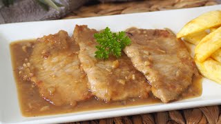 Filetes de LOMO en SALSA DE JEREZ  Receta rápida [upl. by Christi]