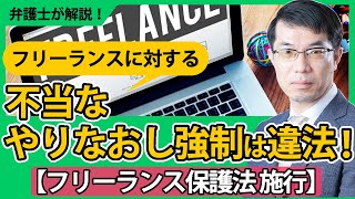 フリーランス保護法が施行！規制内容・適用範囲・事業者が必要な対応を弁護士が解説 [upl. by Hugo]