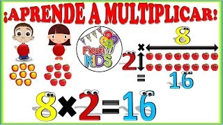 La Multiplicación Para Niños explicación y ejemplos sencillos Multiplication for Kids [upl. by Onofredo]