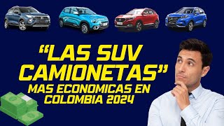 Top 4 de las SUV CAMIONETAS mas económicas en COLOMBIA 2024 MOTOR STOCK [upl. by Llenna]