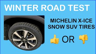 Product Review Michelin XICE SNOW SUV snow tires 23 Honda Pilot Elite Road Test [upl. by Quickman]