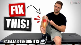 How To Fix Patellar Tendonitis  Tendinosis Jumper’s Knee Rehab Exercises [upl. by Niatirb]