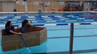 Physics Cardboard Boat Project [upl. by Farlie]