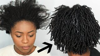 Finger Coils on 4C Natural Hair First Impression [upl. by Nnahs]