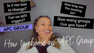 APC Series  choosingchanging your APC Group [upl. by Dina]