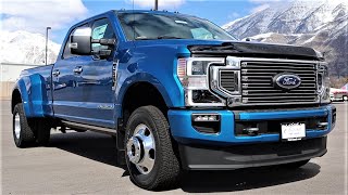 2021 Ford F350 Platinum Dually A Truck More Expensive Than Your First House [upl. by Yvel]