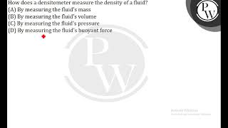 How does a densitometer measure the density of a fluid [upl. by Atnicaj]