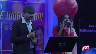 Sandhana Kaatre Thani Kaattu Rajah  Babus Tamil Karaoke World  Season 6 [upl. by Siberson]