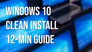 12minute guide Windows 10 fresh install from USB download to new SSDPC [upl. by Eittocs]