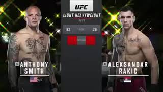 UFC Vegas 8  Anthony Smith vs Aleksandar Rakic [upl. by Myrna]