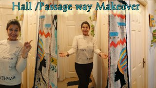 Extreme  Hallway Passageway makeover within budget  Unique wall Decor Ideas FloorCeiling decor [upl. by Ajile]