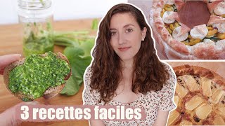 3 Recettes RAPIDES de tartes salées [upl. by Taft428]