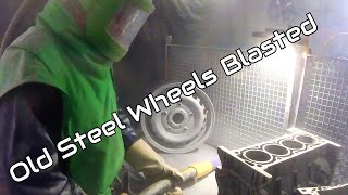 Sandblasting Steel Wheels [upl. by Igic367]