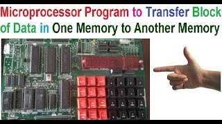 assembly language Program transfer block of data in one memory location to another memory location [upl. by Lal]