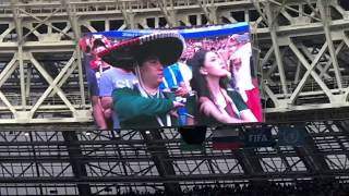 Himno Nacional de Mexico en la Copa Mundial Russia 2018 Mexico contra Alemania [upl. by Aleedis]