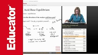 Acid Base Equilibrium  Organic Chemistry [upl. by Lehcar902]