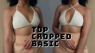 Top Fácil em Crochê Para iniciantes Crochet Croptop Crochet [upl. by Robinett950]