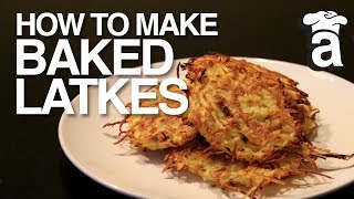 Healthy Baked Latkes  Cooking With Abbey [upl. by Aehsat]