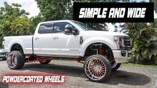 2021 F250 Platinum 6 Inch PMF Lift and 26x16s [upl. by Tufts]