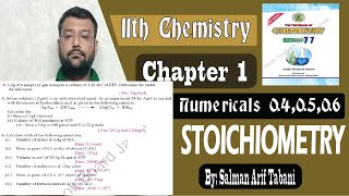 Stoichiometry class 11 Numerical solution  Unit 1 Numerical  First year Numerical Q123 [upl. by Enomas]