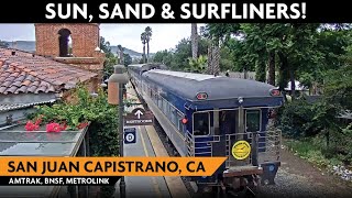 San Juan Capistrano California  Virtual Railfan LIVE [upl. by Ahgem]