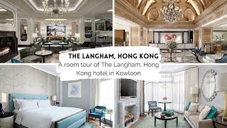 The Langham Hong Kong hotel room tour review [upl. by Nosnhoj119]