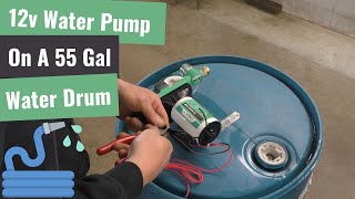 12v Pump On Portable Water Barrel [upl. by Maynard]