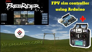 FPV Drone simulator using Arduino and Flysky Transmitter  Unojoy Joystick  without simulator cable [upl. by Holzman]