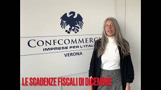 Le scadenze fiscali del mese di dicembre 2022 a cura di Confcommercio Verona [upl. by Frasco758]