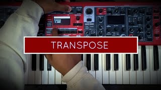 Nord Stage 3  Transpose Button [upl. by Vey14]