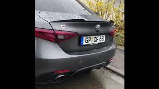 Alfa Romeo Giulia Ragazzon exhaust [upl. by Ecirtemed]