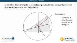 Matemática  Simetrales de un triángulo [upl. by Frants]