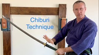 Katori Shinto Ryu Chiburi How to spin sheath a katana [upl. by Garling320]